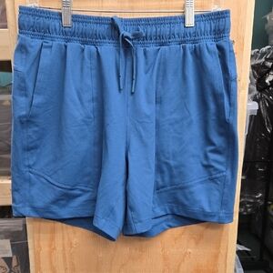 Mondetta Size M Grey Blue High Waisted Sweat Shorts
